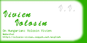 vivien volosin business card